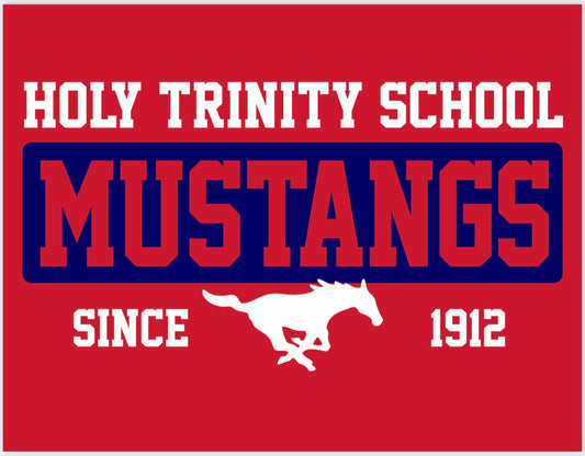 Holy Trinity with Running Mustang